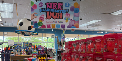 Learning Express Squishy Bar in Cary NC with colorful squishy toys for kids